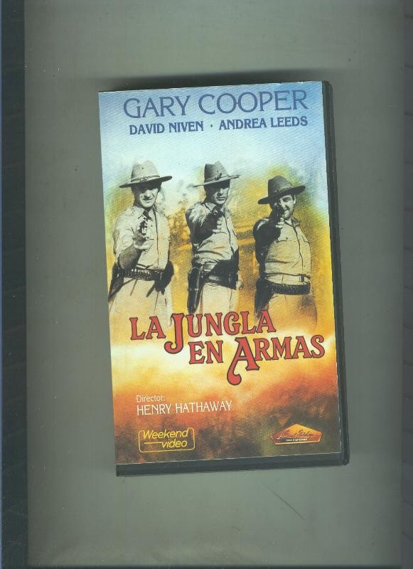 Video VHS: La jungla en armas (Gary Cooper-David Niven)
