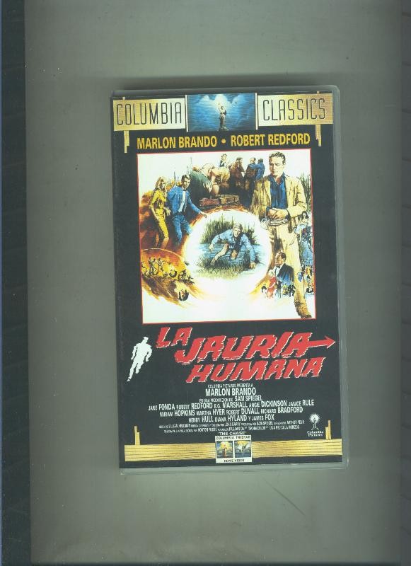Video VHS: La jauria humana  (Marlon Brando - Robert Redford)