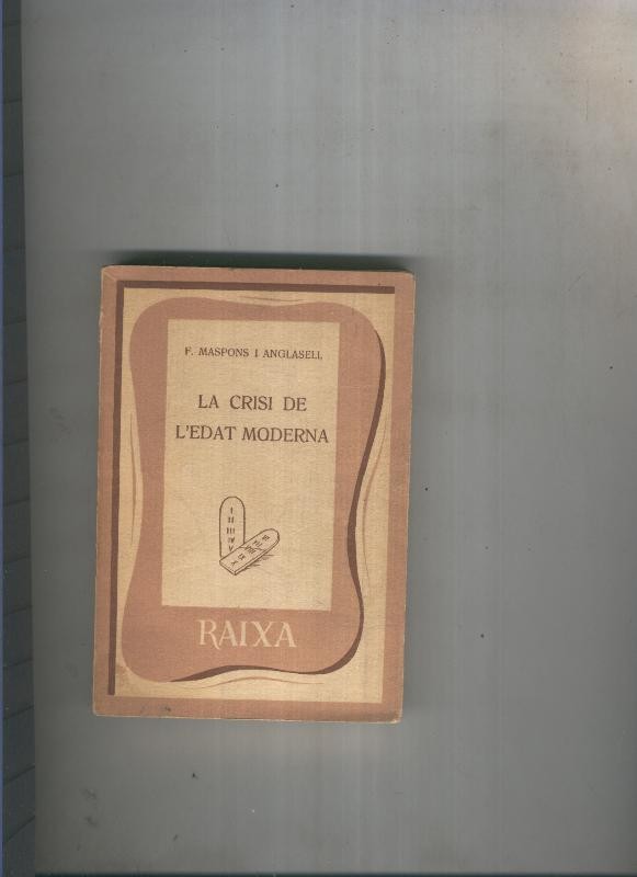 La crisi de l edat moderna