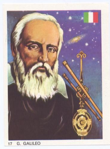 Cromos: Hombres Famosos numero 017: Galileo