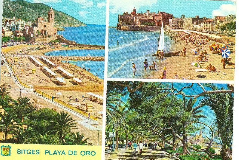 Postal 006157 : Vistas varias de Sitges
