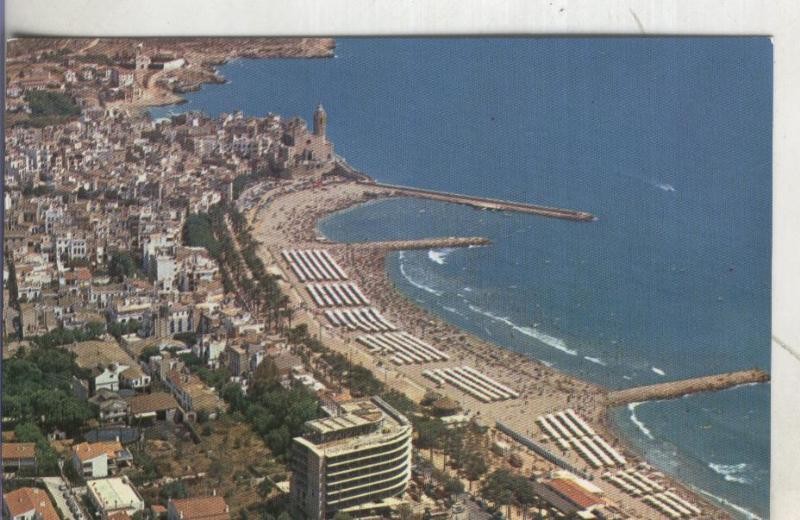 Postal 004200 : Vista aerea de Sitges