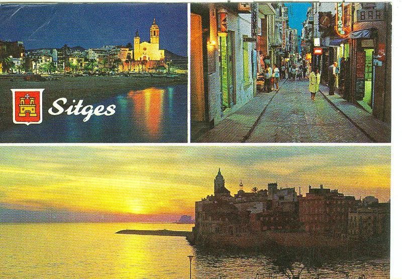 Postal 006284 : Vistas varias de Sitges
