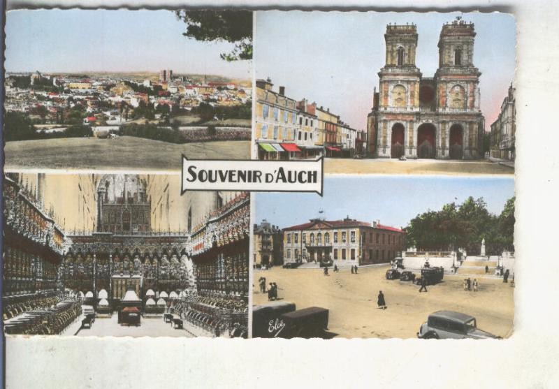 Postal 014643: Vistas varias de Auch, Francia