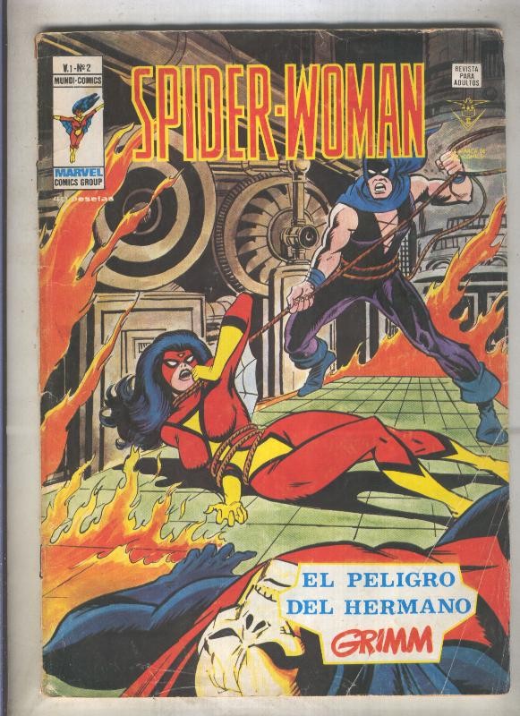 Spider Woman numero 02: El peligro del hermano Grimm (numerado 1 en trasera(