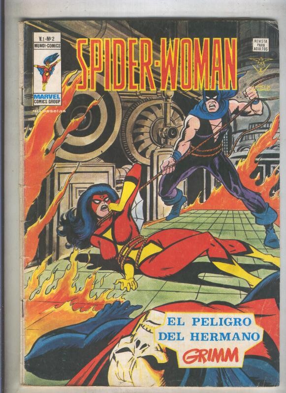 Spider Woman numero 02: El peligro del hermano Grimm (numerado 4 en trasera(