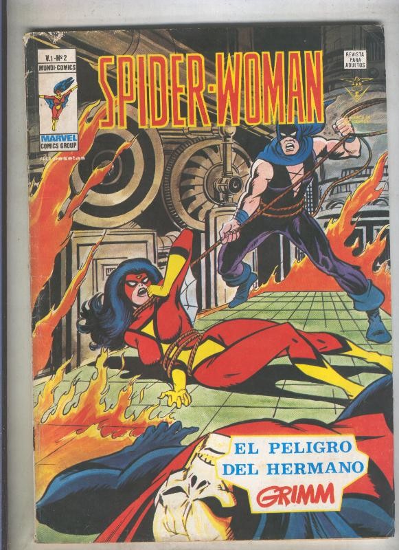 Spider Woman numero 02: El peligro del hermano Grimm (numerado 5 en trasera(