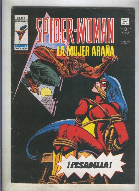 Spider Woman numero 03: Pesadilla (numerado 2 en trasera(