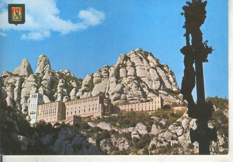 Postal 014660: Vista de Montserrat desde el camino de la cueva