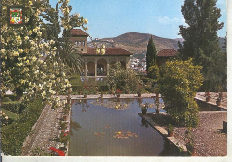 Postal 014662: Jardines del partal de la alhambra de Granada