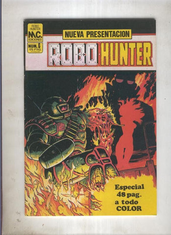 Robo Hunter numero 6: Bax The Burner (numerado 2 en trasera)