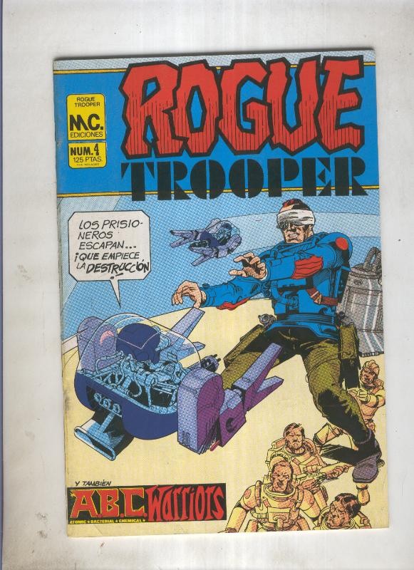 Rogue Trooper numero 4: Evacion (numerado 1 en trasera)