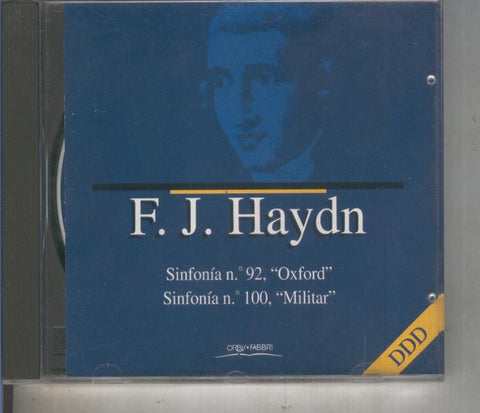 CD Musica: F.J.Haydn: Sinfonia numero 92: Oxford y numero 100: Militar