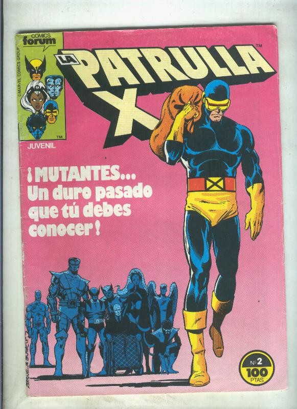 La Patrulla X volumen 1 numero 002: Krakoa la isla viviente (numerado 2 en trasera)