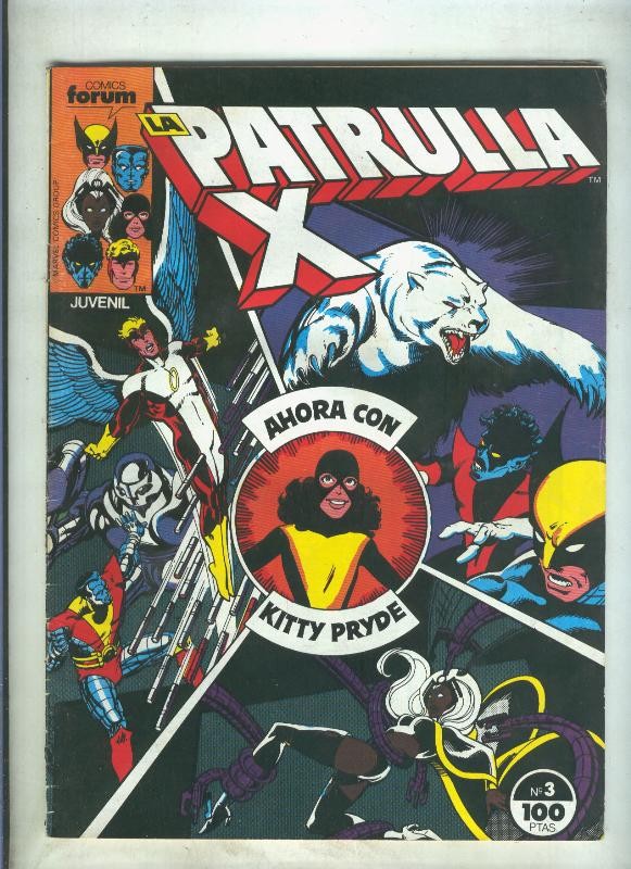 La Patrulla X volumen 1 numero 003: Algo perverso esta llegando (numerado 2 en trasera)
