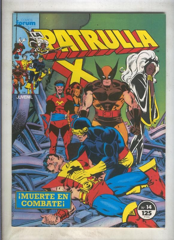 La Patrulla X volumen 1 numero 014: Primera sangre (numerado 1 en trasera)