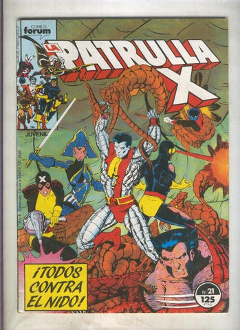 La Patrulla X volumen 1 numero 021: Viviran libres o moriran (numerado 3 en trasera)