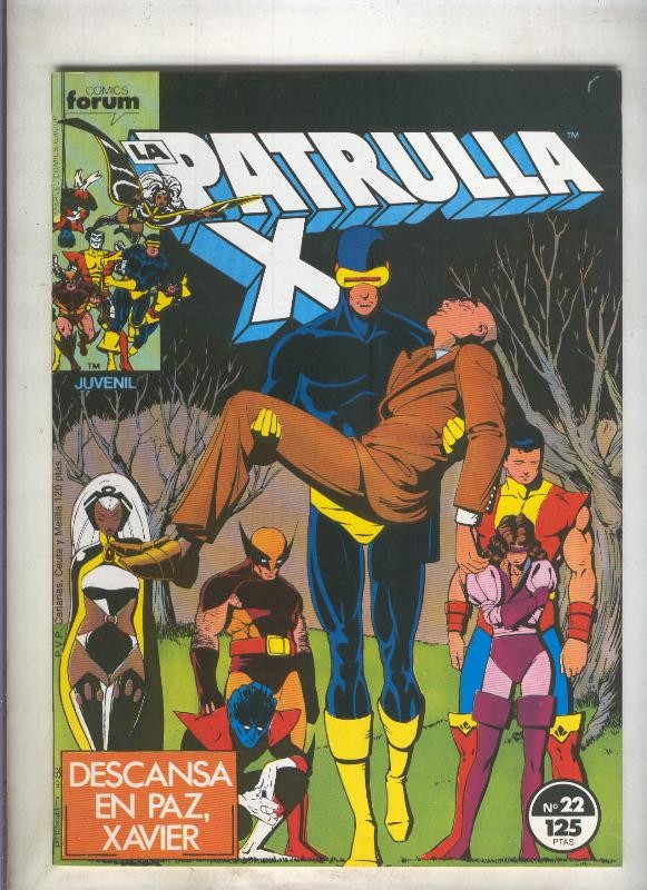 La Patrulla X volumen 1 numero 022: El sindrome Ricitos de Oro (numerado 1 en trasera)