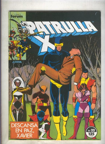 La Patrulla X volumen 1 numero 022: El sindrome Ricitos de Oro (numerado 1 en trasera)