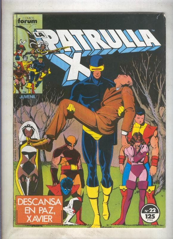 La Patrulla X volumen 1 numero 022: El sindrome Ricitos de Oro (numerado 3 en trasera)