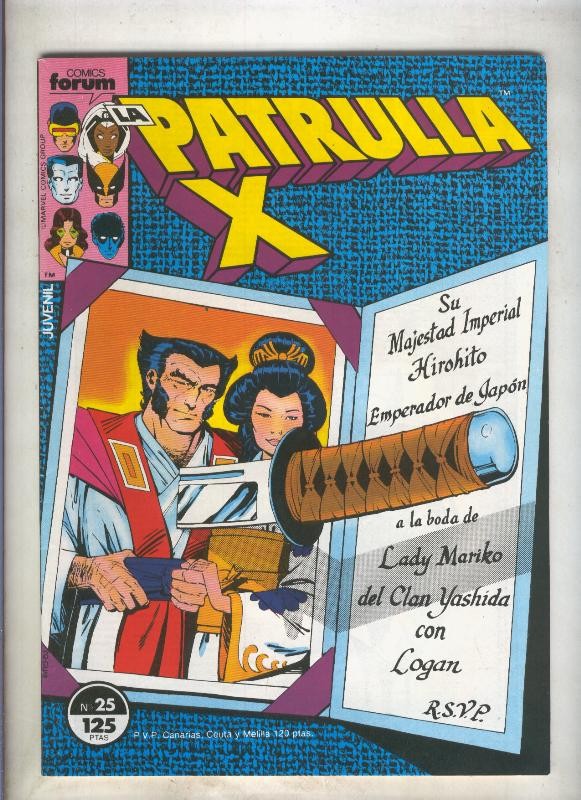 La Patrulla X volumen 1 numero 025: Picara (numerado 3 en trasera)