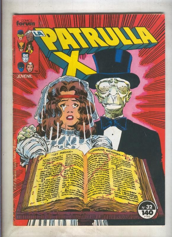 La Patrulla X volumen 1 numero 032: A la caza del tesoro (numerado 3 en trasera)