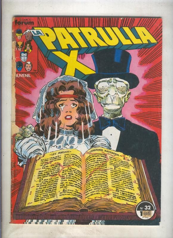 La Patrulla X volumen 1 numero 032: A la caza del tesoro (numerado 4 en trasera)