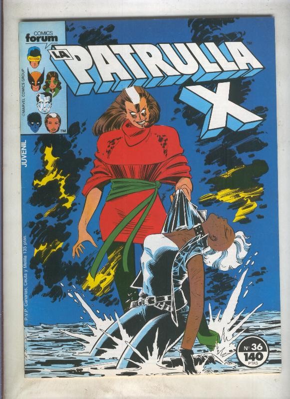 La Patrulla X volumen 1 numero 036: El pasado de los dias futuros (numerado 1 en trasera)