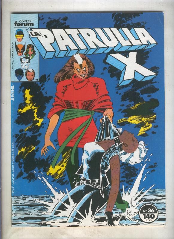 La Patrulla X volumen 1 numero 036: El pasado de los dias futuros (numerado 2 en trasera)