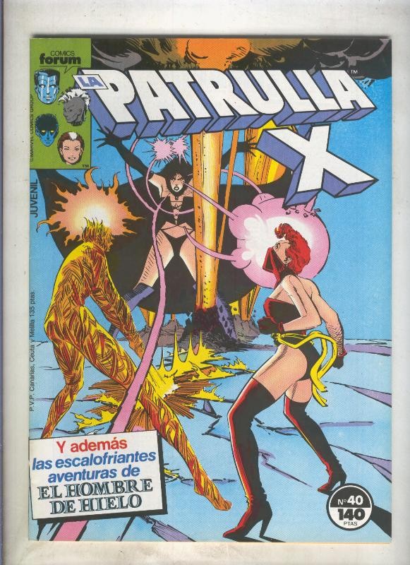 La Patrulla X volumen 1 numero 040: Las chicas son guerreras (numerado 1 en trasera)