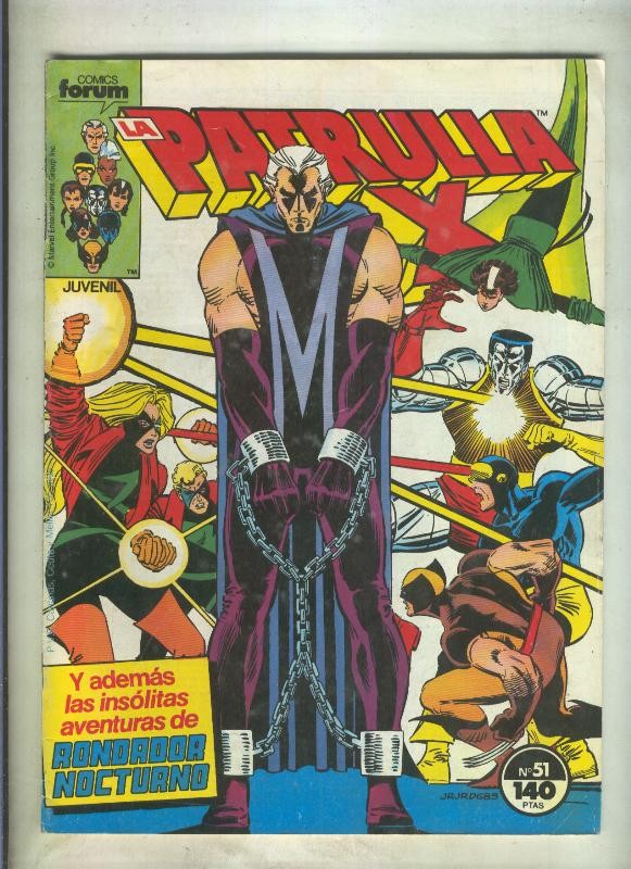 La Patrulla X volumen 1 numero 051: El juicio de Magneto (numerado 2 en trasera)