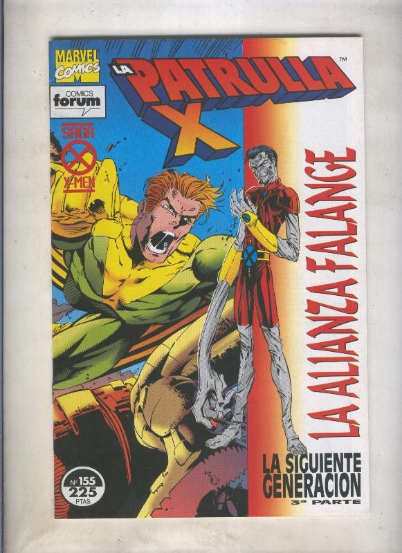 La Patrulla X volumen 1 numero 155: La alianza falange (numerado 3 en trasera)