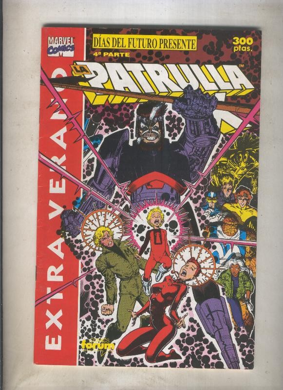 La Patrulla X especial verano 1991: Dias del futuro presente, cuarta parte (numerado 1 en trasera)