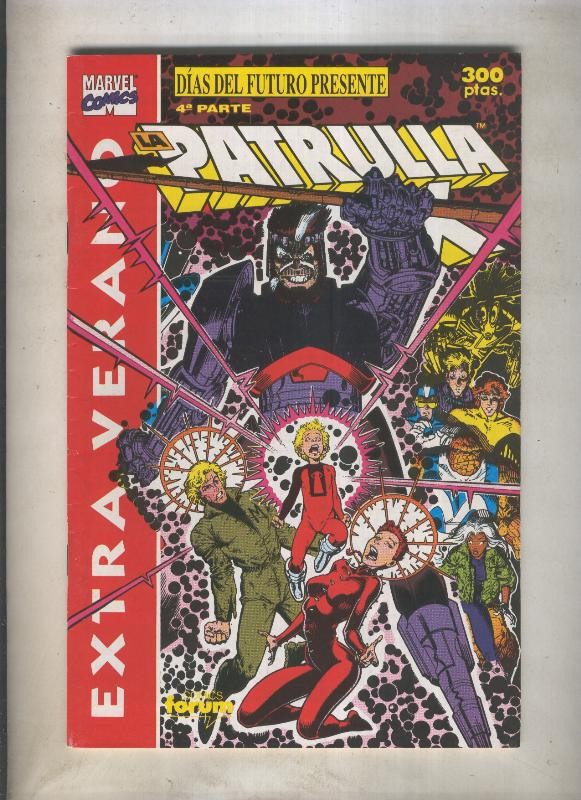 La Patrulla X especial verano 1991: Dias del futuro presente, cuarta parte (numerado 3 en trasera)
