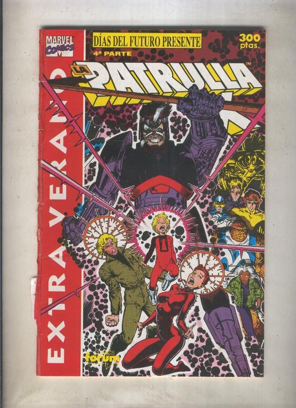 La Patrulla X especial verano 1991: Dias del futuro presente, cuarta parte (numerado 4 en trasera)