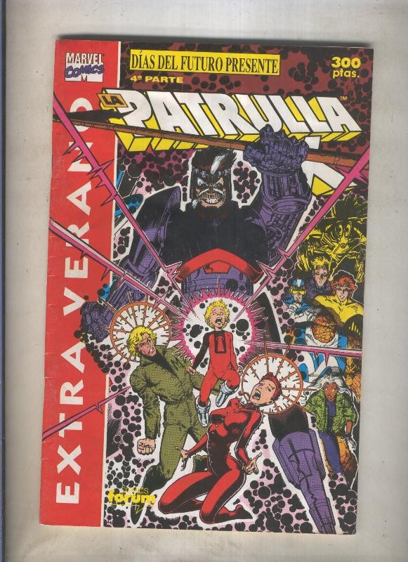 La Patrulla X especial verano 1991: Dias del futuro presente, cuarta parte (numerado 5 en trasera)