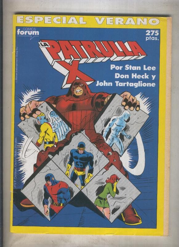 La Patrulla X especial verano 1990: el mago tiene tres caras (numerado 1 en trasera)