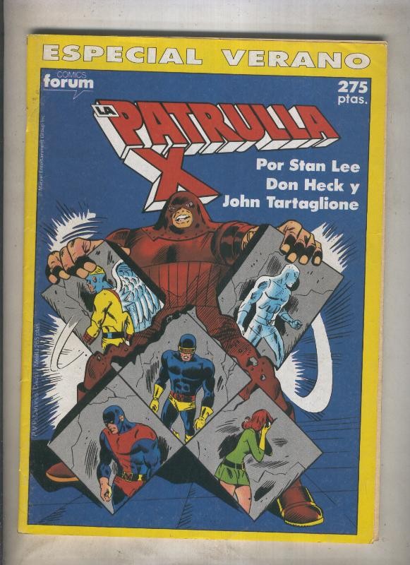 La Patrulla X especial verano 1990: el mago tiene tres caras (numerado 4 en trasera)
