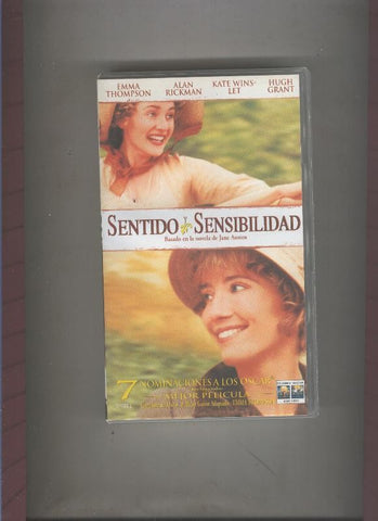 Video VHS: Sentido y sensibilidad (Emma Thompson-Alan Rickman-Hugh Grant)