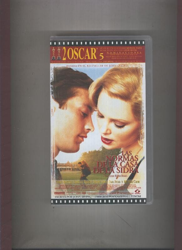 Video VHS: Las normas de la casa de la sidra (Tobey Maguire-Charlize Theron-Michael Caine)