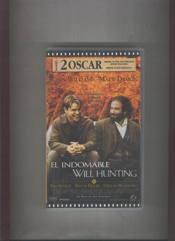 Video VHS: El indomable Will Hunting (Robin Williams-Matt Damon)