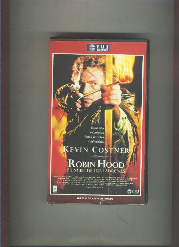 Video VHS: Robin Hood principe de los ladrones (Kevin Costner)