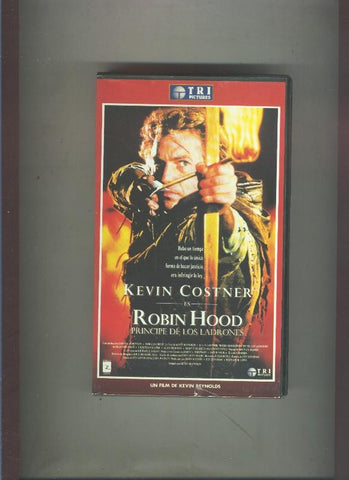 Video VHS: Robin Hood principe de los ladrones (Kevin Costner)