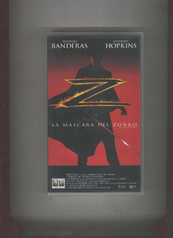 Video VHS: La marca del zorro (Antonio Banderas-Anthony Hopkins)
