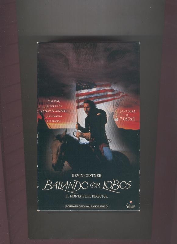 Video VHS: Bailando con lobos, el montaje del director (Kevin Costner)