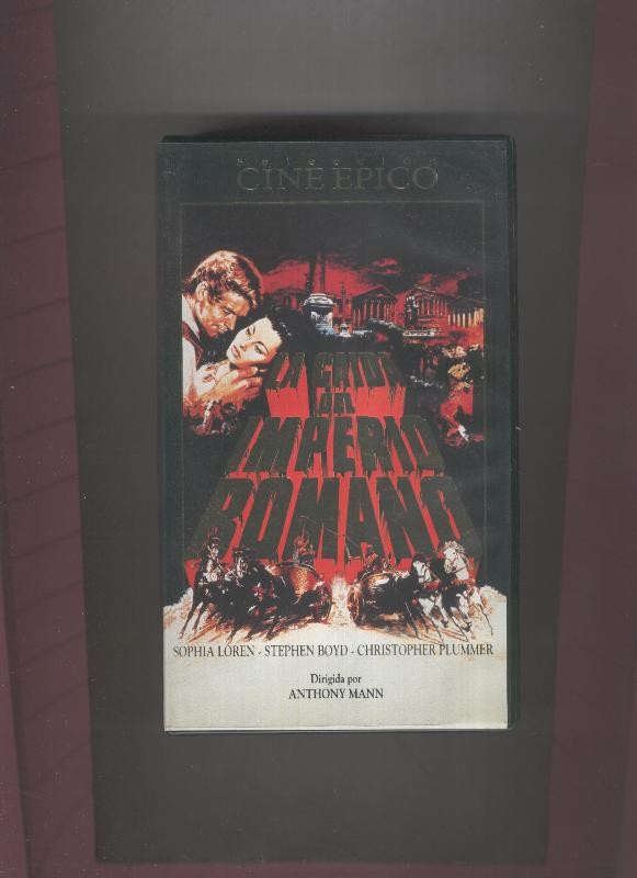 Video VHS: La caida del Imperio Romano (Sofia Loren-Stephen Boyd)
