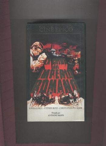 Video VHS: La caida del Imperio Romano (Sofia Loren-Stephen Boyd)