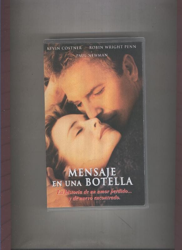 Video VHS: Mensaje en una botella (Kevin Costner-Paul Newman)