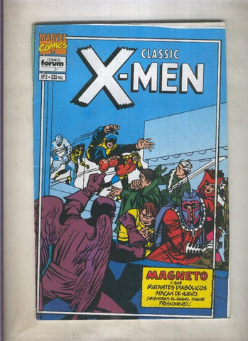 Classic X Men volumen 2 numero 03: Prisioneros: un hombre X  (numerado 3 en trasera)
