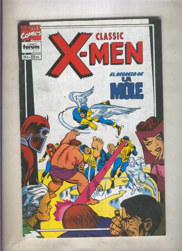 Classic X Men volumen 2 numero 04: El regreso de la Mole  (numerado 4 en trasera)
